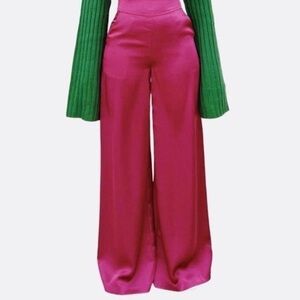 Hanifa Maliha Pant in bold hot pink